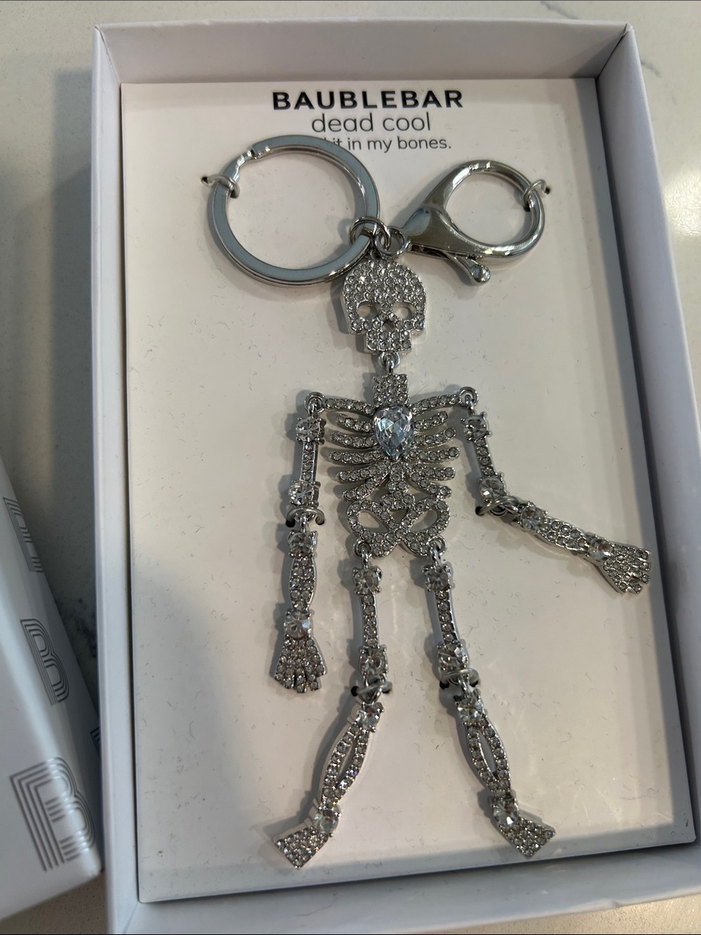 BaubleBar Silver Skeleton Charm - Picture 2 of 5